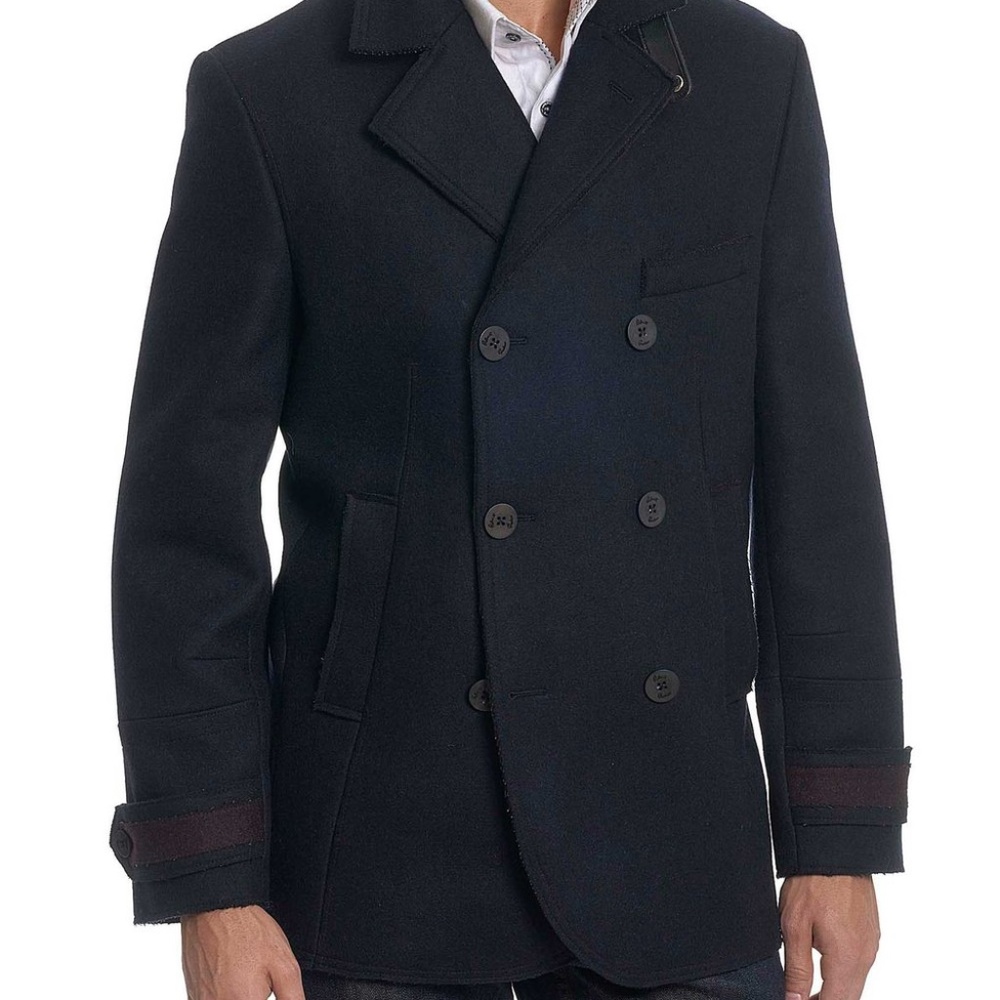 Robert Graham Navy woven coat